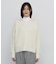 ◆ブークレワッフル柄スキッパーニット
