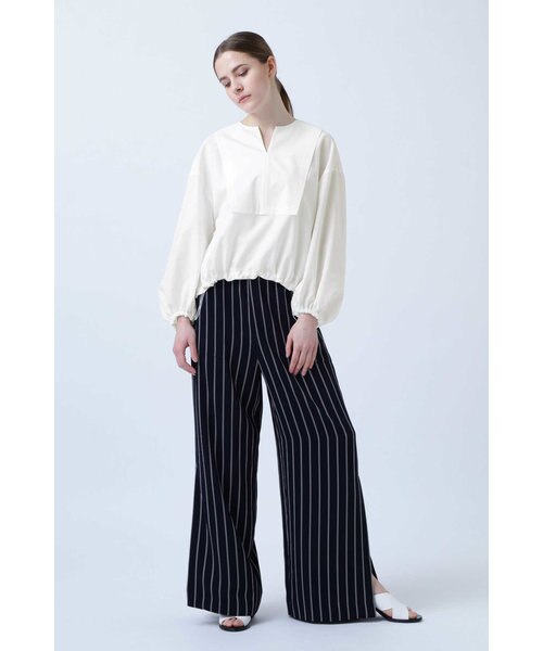 ハイツイストコットンツイルブラウス｜アドーアの通販｜&mall（アンド 
