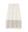 フェイクレザーメッシュスカート