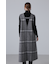 アルパカシャギーチェックワンピース