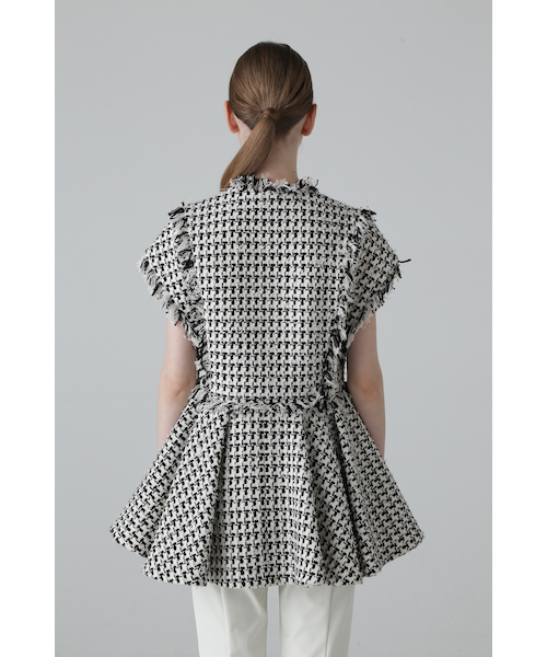 ◇コットンチェックツィードジレ｜アドーアの通販｜&mall（アンド