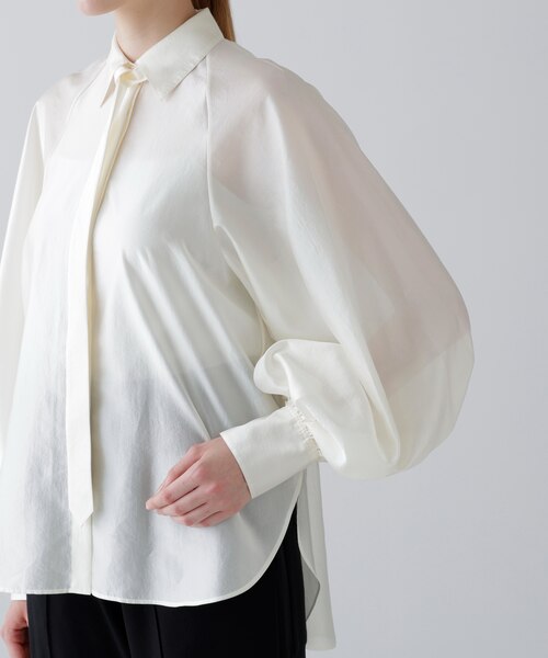 ◇シルキーオーガンブラウス｜アドーアの通販｜&mall（アンドモール