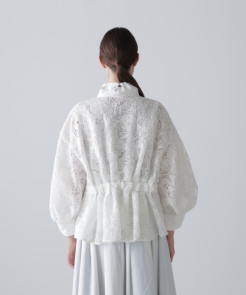 ◇ナイロンダンプ×レースブルゾン｜アドーアの通販｜&mall（アンド