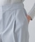 バックサテンジョーゼットパンツ
