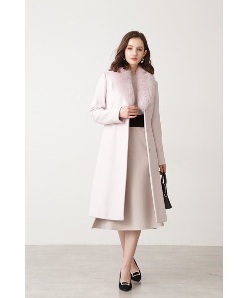 新品 PINKY&DIANNE 定価2.3万 リブニットワンピース 美シルエット バイカラークロスニットワンピース｜ピンキーアンドダイアンの