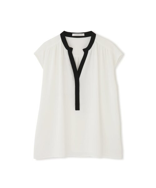 ◇スキッパーバイカラーブラウス｜ピンキーアンドダイアンの通販