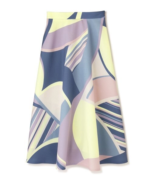 冨張愛コラボ]マルチカラープリントスカート｜ピンキーアンドダイアン