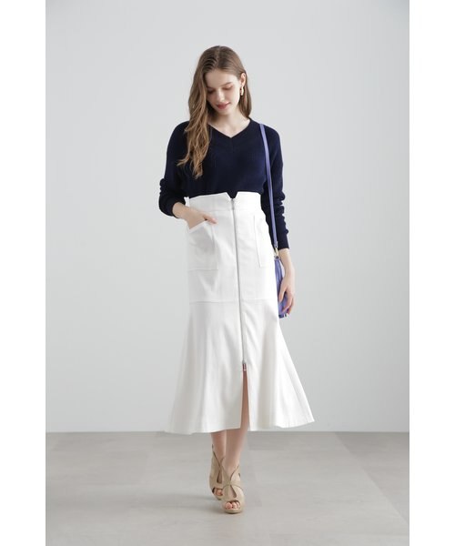 ◇ローゲージコットンニットアッププルオーバー｜ピンキーアンド