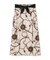 合皮ベルト付きスカーフプリントスカート