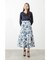フラワープリントフレアスカート