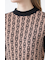 ◆[WEB限定カラー]バイカラージャガードニットワンピース
