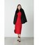 FOXファー付きカシミヤ混ショートコート