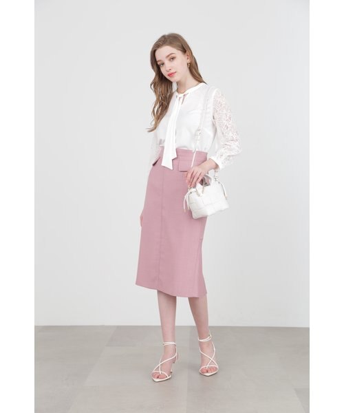 ピンキーアンドダイアン レースコンビボウタイカットソー 定価22000円