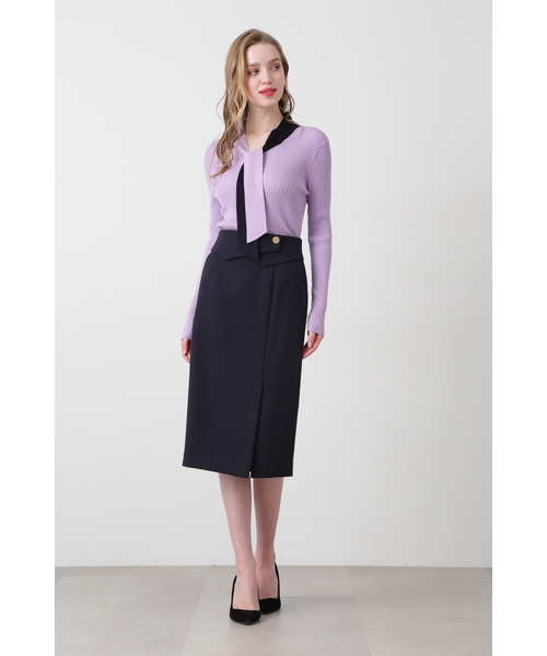 ◇バイカラーボウタイニット｜ピンキーアンドダイアンの通販｜&mall