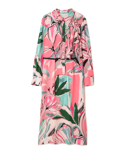 ◇アートフラワープリントワンピース｜ピンキーアンドダイアンの通販