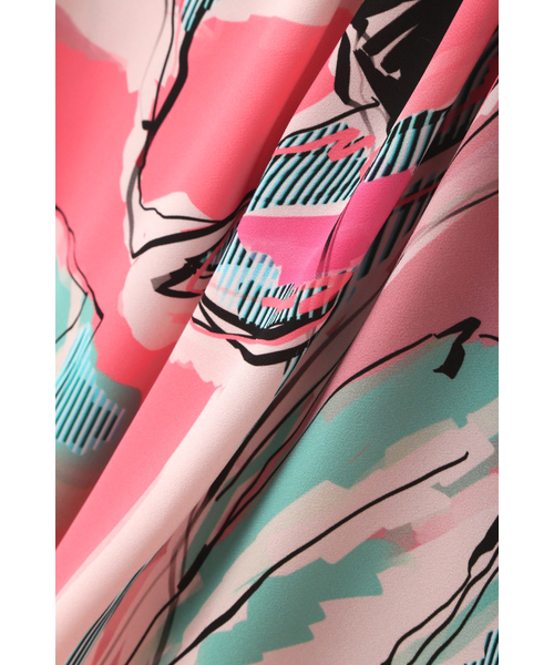 ◇アートフラワープリントワンピース｜ピンキーアンドダイアンの通販