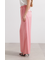 ◆スリムベルト付きワイドパンツ