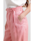 ◆スリムベルト付きワイドパンツ