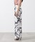 アートフラワープリントパンツ