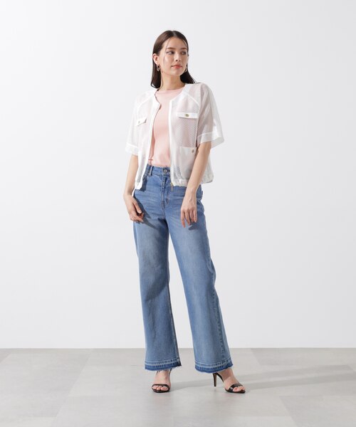 ダブルラッセルメッシュブルゾン｜ピンキーアンドダイアンの通販