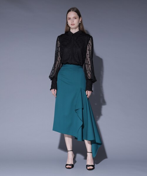 【Massimo dutti】アシンメトリーヘムスカート アシンメトリーヘムスカート_｜ピンキーアンドダイアンの通販