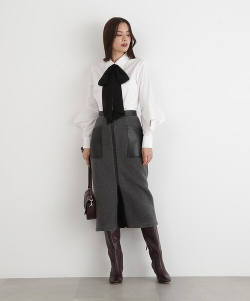 ◇ラッフルスリーブリボンブラウス｜ピンキーアンドダイアンの