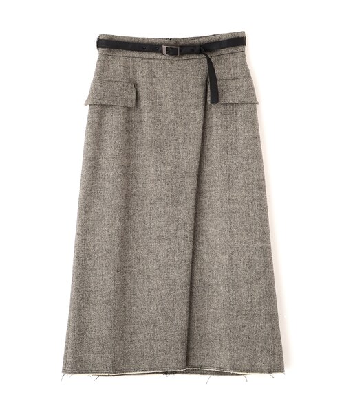 ◇クラシカルツイードレザーベルト付きスカート｜ピンキーアンド