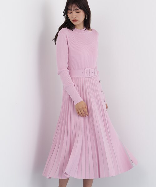 プリーツコンビニットワンピース｜ピンキーアンドダイアンの通販