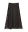 スカラレースフレアスカート