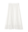スカラレースフレアスカート