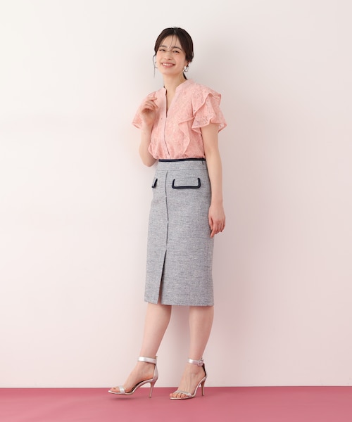 ミックスツイードパイピングスカート｜ピンキーアンドダイアンの通販