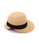ブラックリボンラフィアライクハット