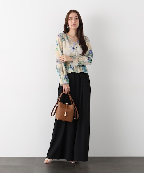 ボタニカルアートプリントブラウス｜ピンキーアンドダイアンの通販