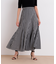 シアーローンボリュームフレアースカート
