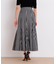 シアーローンボリュームフレアースカート
