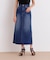 デニムマキシＡラインスカート