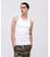 《DAILY／デイリー》RIB TANK TOP BACK CROSS／リブ タンクトップ バッククロス  デイリーウェア