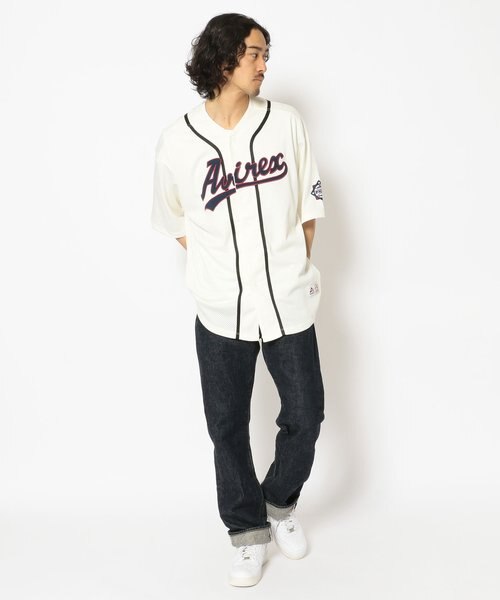 メッシュ ベースボール シャツ／MESH BASEBALL SHIRT