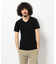 《DAILY／デイリー》RIB S／S V-NECK T-SHIRT／リブ 半袖 ブイネック Tシャツ  デイリーウェア