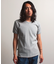 《DAILY／デイリー》RIB S／S V-NECK T-SHIRT／リブ 半袖 ブイネック Tシャツ  デイリーウェア