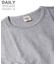 《DAILY／デイリー》RIB S／S CREW NECK T-SHIRT／リブ 半袖 クルーネック Tシャツ  デイリーウェア