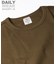 《DAILY／デイリー》RIB S／S CREW NECK T-SHIRT／リブ 半袖 クルーネック Tシャツ  デイリーウェア
