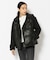 WOOL COMBI LEATHER DOWN／ ウールコンビレザーダウン