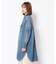 WHOLE PATTERN TUNIC DENIM SHIRT／ 総柄チュニックデニムシャツ