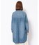 WHOLE PATTERN TUNIC DENIM SHIRT／ 総柄チュニックデニムシャツ