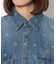 WHOLE PATTERN TUNIC DENIM SHIRT／ 総柄チュニックデニムシャツ