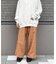 ウールチェック ワイドパンツ／WOOL CHECK WIDE PANT