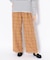 ウールチェック ワイドパンツ／WOOL CHECK WIDE PANT
