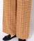 ウールチェック ワイドパンツ／WOOL CHECK WIDE PANT