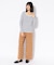 ウールチェック ワイドパンツ／WOOL CHECK WIDE PANT